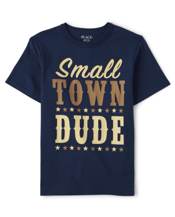 Camiseta estampada Small Town Dude para niños