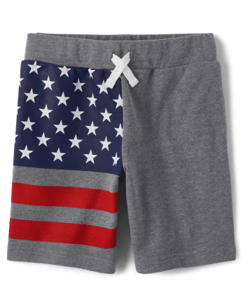 Boys American Flag French Terry Shorts | The Children's Place - H/T HOUND