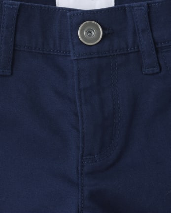 Girls Roll Cuff Twill Skimmer Shorts