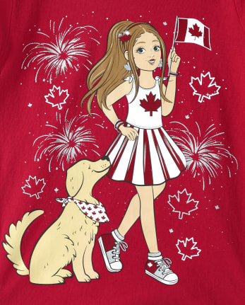 Girls Canada Girl Graphic Tee