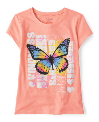 Girls Short Sleeve Kindness Graphic Tee | The Children's Place - S/D ...