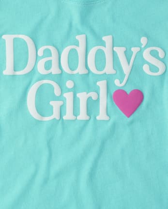 Camiseta con gráfico Daddy&#39;s Girl para niñas