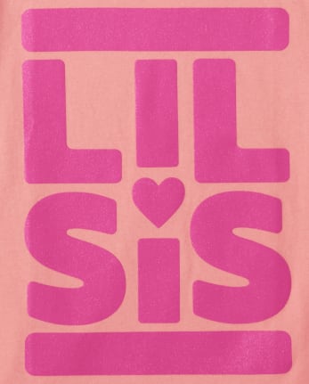 T-shirt graphique Lil Sis pour fille