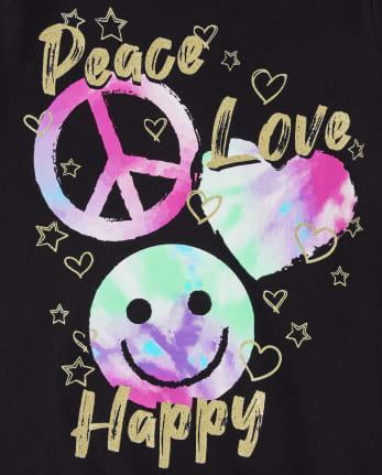 Girls Peace Kindness Graphic Tee 3-Pack