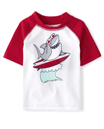 Toddler Boys Shark Rashguard