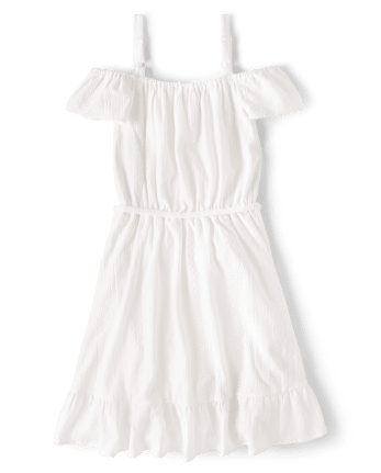 Womens Mommy And Me Sleeveless Eyelet Off Shoulder Dress | The Children ...