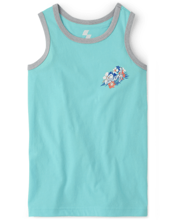 Camiseta sin mangas con bolsillo gráfico para niños