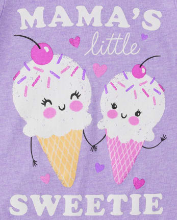 Camiseta gráfica Mama's Sweetie para bebés y niñas pequeñas