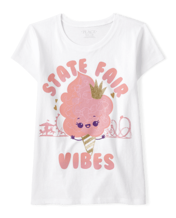Camiseta con gráfico State Fair Vibes para niñas