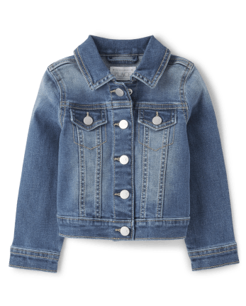 Girls Lightwash Crop Denim Jacket | Girls Jackets | Select Fashion Online-nextbuild.com.vn