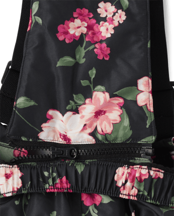 Girls Print Snow Overalls