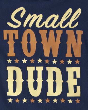 Camiseta con gráfico Small Town Dude para bebés y niños pequeños