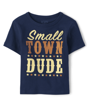 Camiseta con gráfico Small Town Dude para bebés y niños pequeños