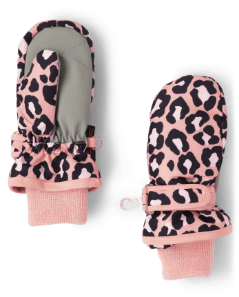 Toddler Girls Print Ski Mittens