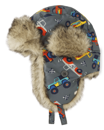 Toddler Boys Print Trapper Hat