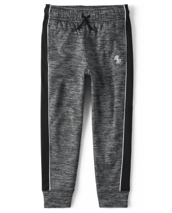Boys Side Stripe Fleece Performance Jogger Pants