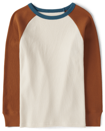 Top térmico con bloques de color para niños