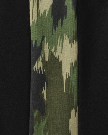 Boys Side Camo Fleece Jogger Pants