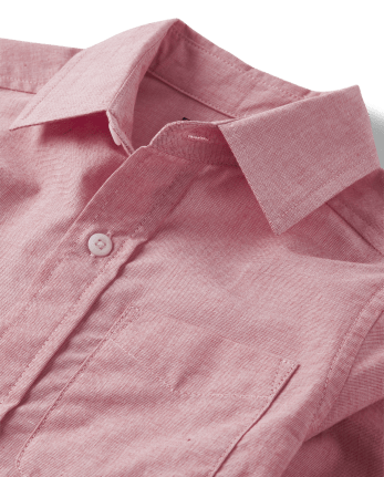 Boys Poplin Button Up Shirt