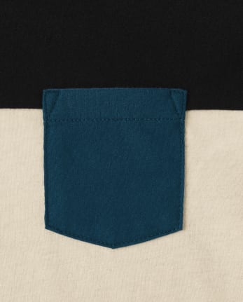 Pack de 3 tops raglán con bloques de color para niño
