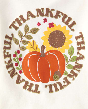 Conjunto de 4 piezas Thankful para niñas pequeñas