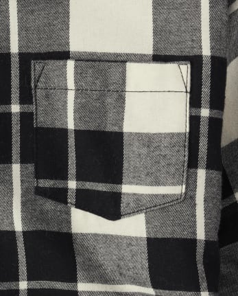 Womens Matching Family Plaid Twill Shirt Dress