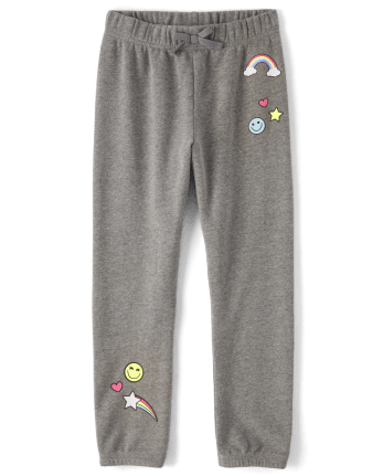 Pantalon de jogging en molleton graphique pour fille