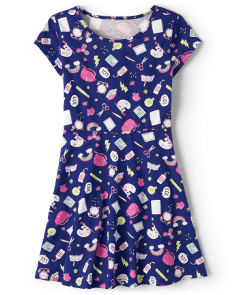 Vestido diario estampado para niñas