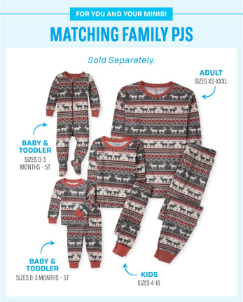 The Children's Place Baby Family Matching, Fall Harvest Pajama Sets, Cotton  
