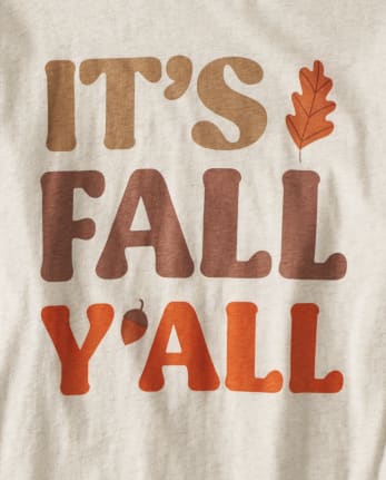 Pijamas de algodón unisex para adultos a juego Family It's Fall Y'all