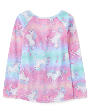 Girls Ombre Unicorn Pajamas