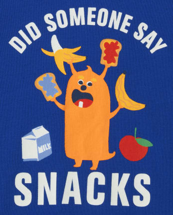 Pyjama en coton ajusté pour bébé et tout-petit garçon Snack Monster