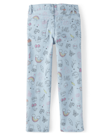 Girls Doodle Straight Jeans