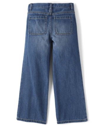 Girls Wide Leg Jeans | The Children's Place - ZOE WASH