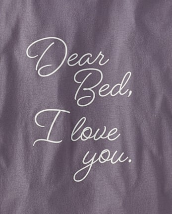 Camiseta para dormir con estampado gráfico para mujer