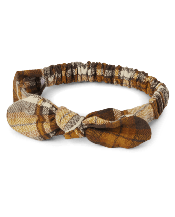 Baby Girls Plaid Bow Headwrap