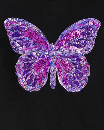 Girls Butterfly Sweater