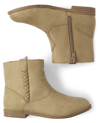 Girls Braid Slouch Booties