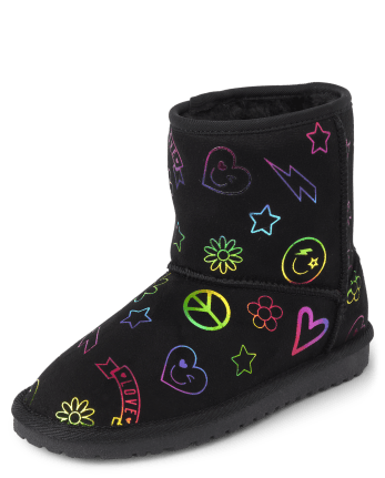 Girls Doodle Chalet Boots