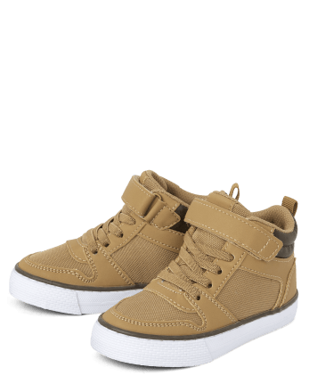 Toddler Boys Contrast Cuff High Top Sneakers