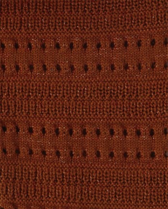 Cárdigan metálico con frente abierto para niñas