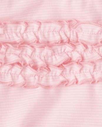 Baby Girls Striped Ruffle 2-Piece Take Me Home Set