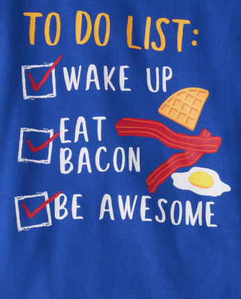 Boys Breakfast Snug Fit Cotton Pajamas