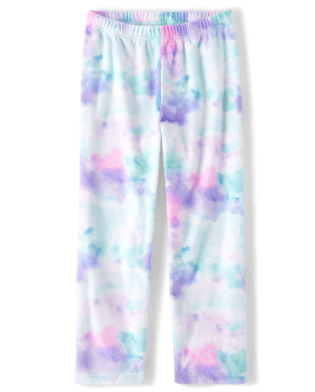 Girls Tie Dye Fleece Pajama Pants | PJ Place - DREAMY