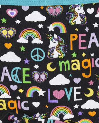 Paquete de 7 ropa interior corta para niñas Peace Girl