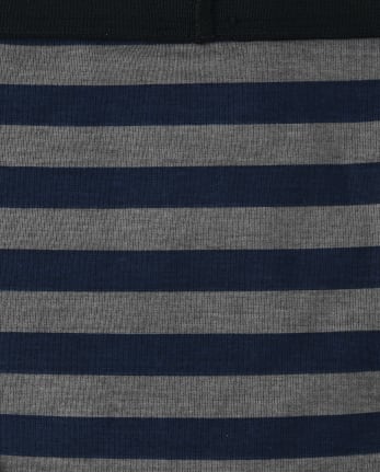 Ropa interior breve a rayas para niños, paquete de 10
