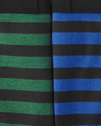 Ropa interior breve a rayas para niños, paquete de 10