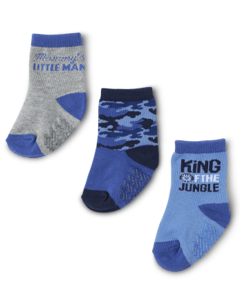 Baby Boys Camo Midi Socks 6-Pack