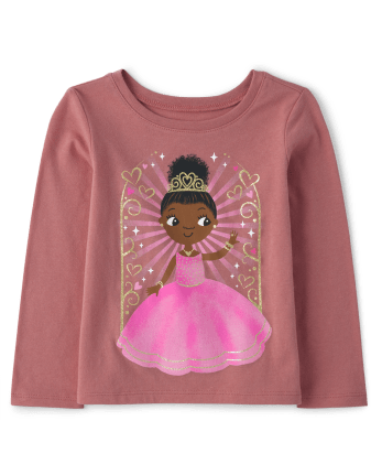 Baby And Toddler Girls Princess Graphic Tee