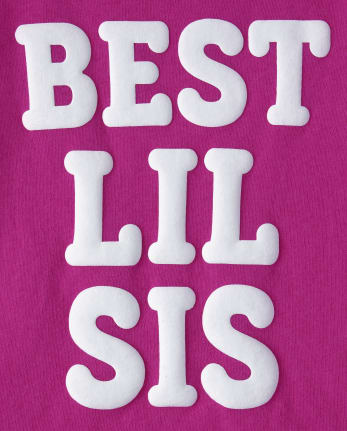Baby And Toddler Girls Lil Sis Graphic Tee